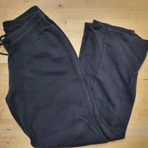 Womens Medium Black open bottom sweatpants